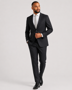 Charles Tyrwhitt Italian Luxury Flannel Suit - Charcoal Grey