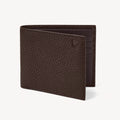 Aspinal of London 8 Card Billfold Wallet - Chocolate Pebble