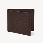 Aspinal of London 8 Card Billfold Wallet - Chocolate Pebble