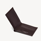 Aspinal of London 8 Card Billfold Wallet - Chocolate Pebble