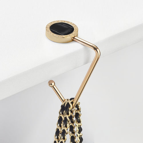 Aspinal of London Handbag Hook - Deep Shine Black Croc