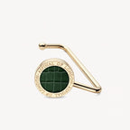 Aspinal of London Handbag Hook - Deep Shine Evergreen Small Croc