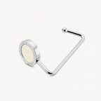 Aspinal of London Handbag Hook - Deep Shine Ivory Small Croc