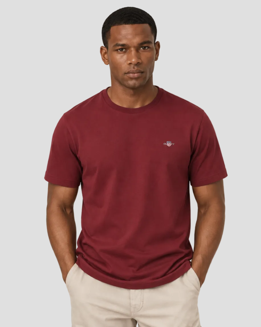 GANT Regular Shield T-Shirt - Deep Grape Wine