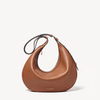 Aspinal of London Soho Large Crescent Bag – Tan Milled Pebble