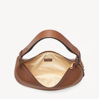Aspinal of London Soho Large Crescent Bag – Tan Milled Pebble