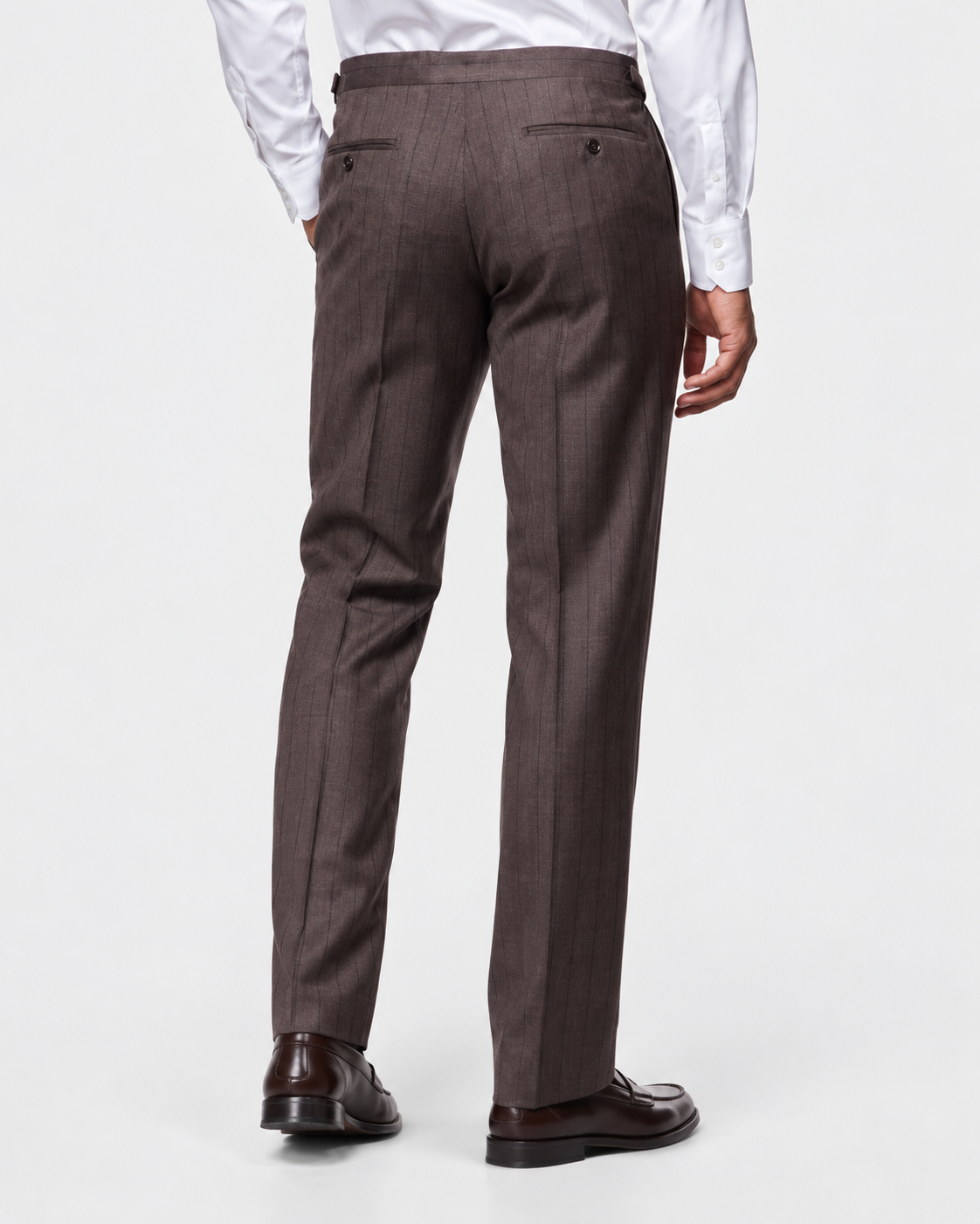 Hawes & Curtis Tailored Fit Brown Stripe 1913 Suit