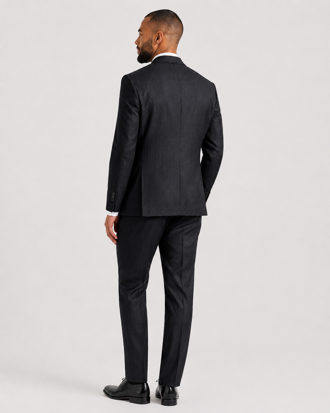 Charles Tyrwhitt Italian Luxury Flannel Suit - Charcoal Grey