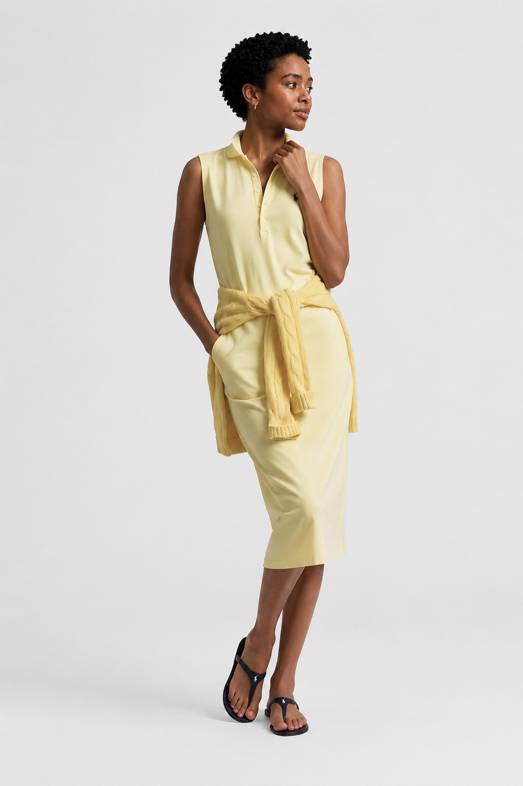 Polo Ralph Lauren Stretch-Cotton Sleeveless Polo Dress
