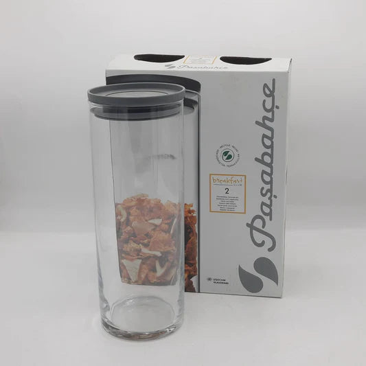 Pasabahce Glass Storage Jar, 1230ml – Set of 4