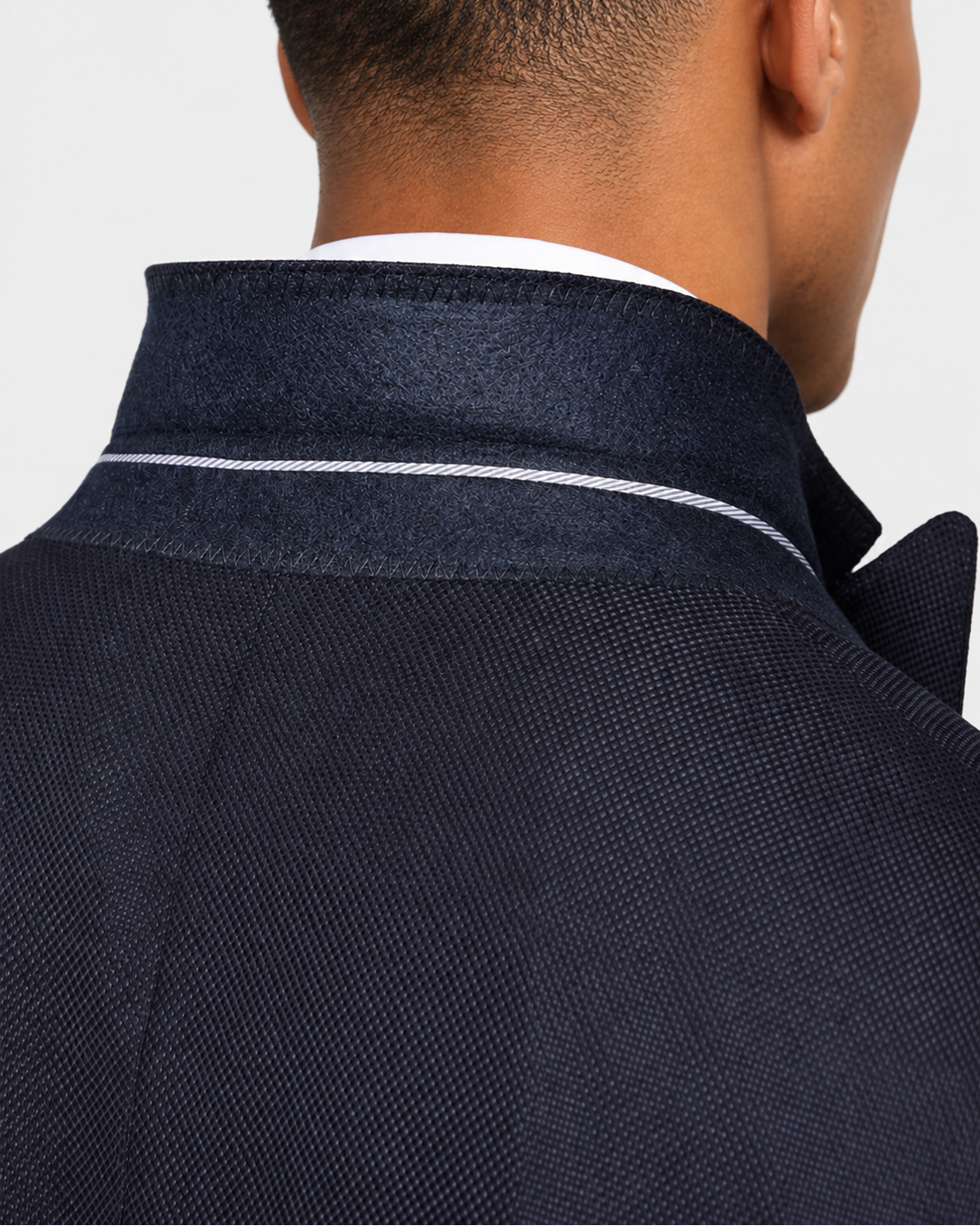 Hawes & Curtis Slim Fit Navy Blazer - Double Breasted, Pure Wool