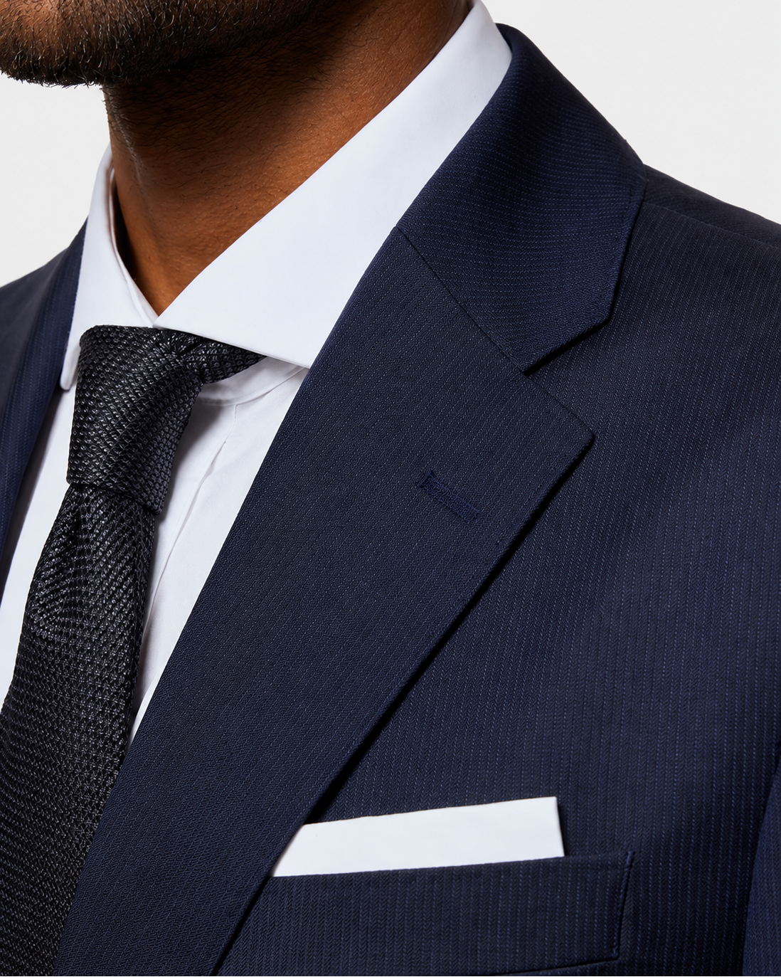 Hawes & Curtis Tailored Fit Navy Pinstripe 1913 Suit
