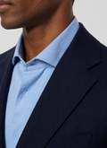 Hawes & Curtis Tailored Fit Navy Herringbone 1913 Blazer
