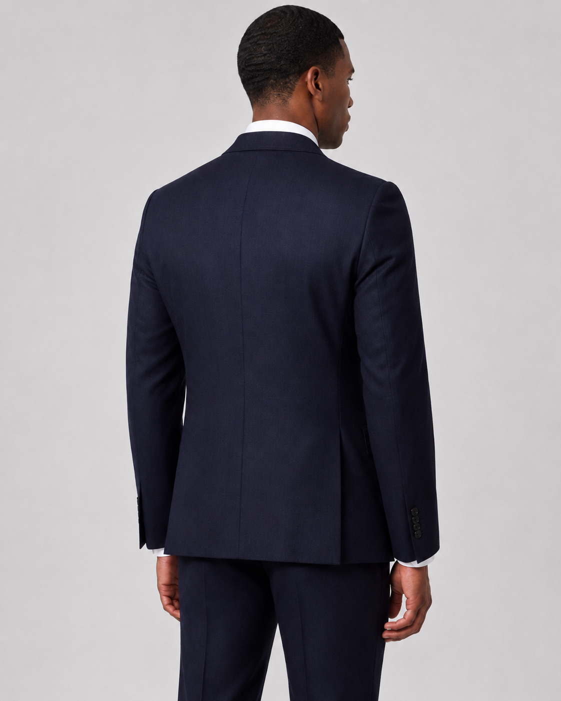Hawes & Curtis Slim Fit Navy Twill Blazer