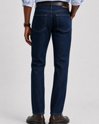 GANT Regular Fit Clean Wash Jeans - Mid Blue