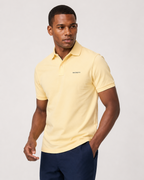 Hackett London Classic Fit Short Sleeve Swim Trim Polo - Pastel Yellow