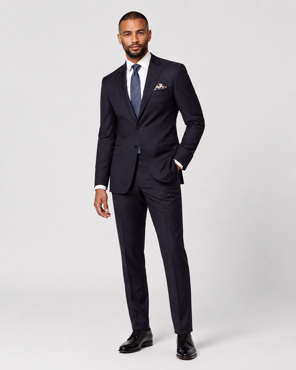 Hawes & Curtis Slim Fit Charcoal Twill Suit