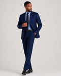 Charles Tyrwhitt Ultimate Performance Herringbone Suit - Royal Blue