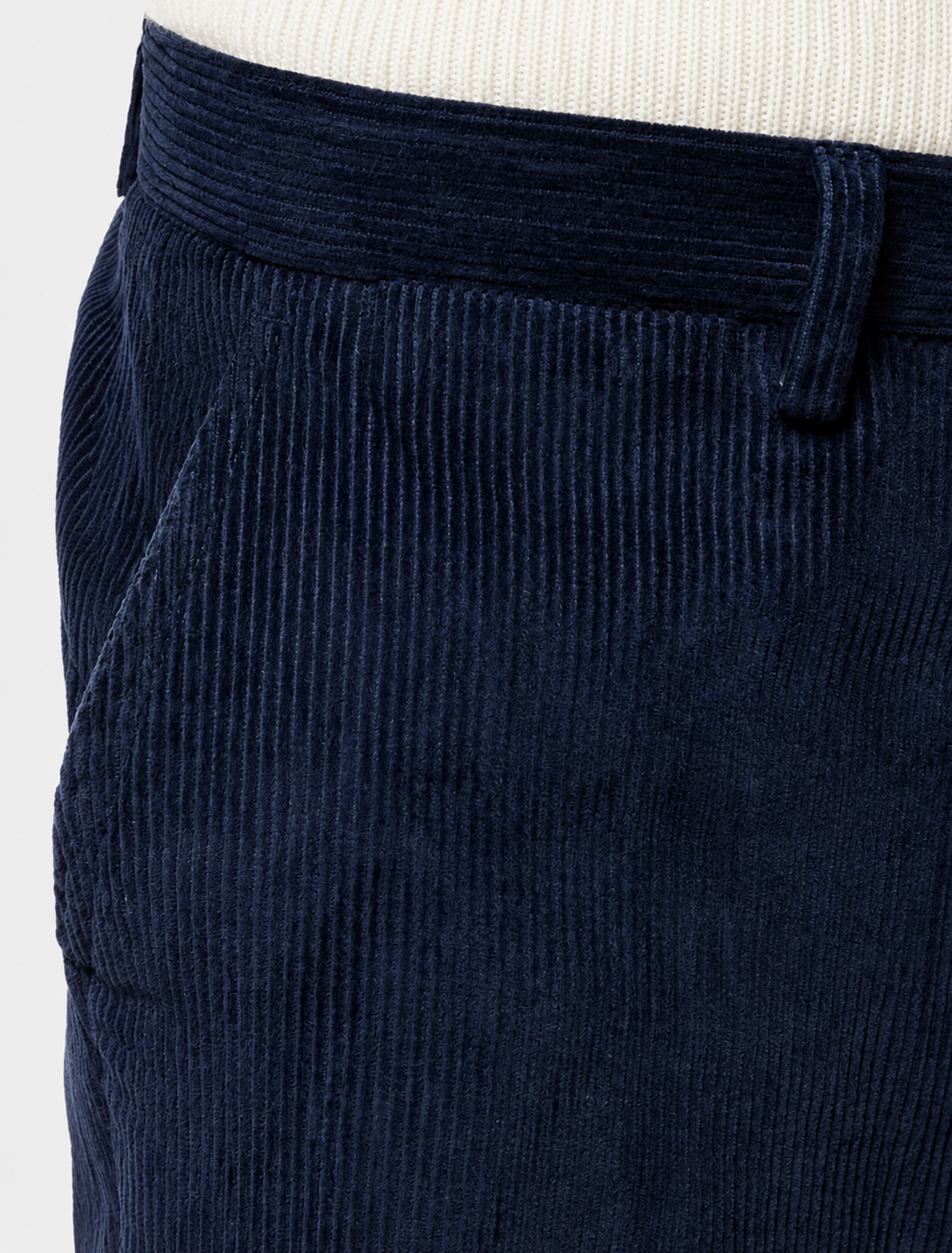 Hawes & Curtis Regular Fit Petrol Blue Corduroy Trousers