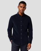 Charles Tyrwhitt Corduroy Stretch Shirt - Navy Blue