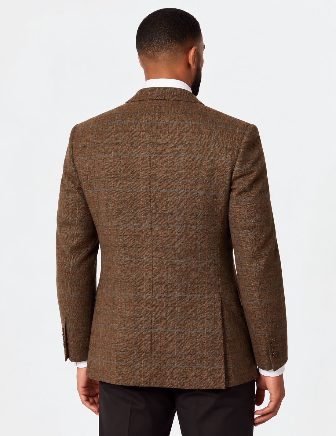 Hawes & Curtis Tailored Fit Tan Check 1913 Blazer