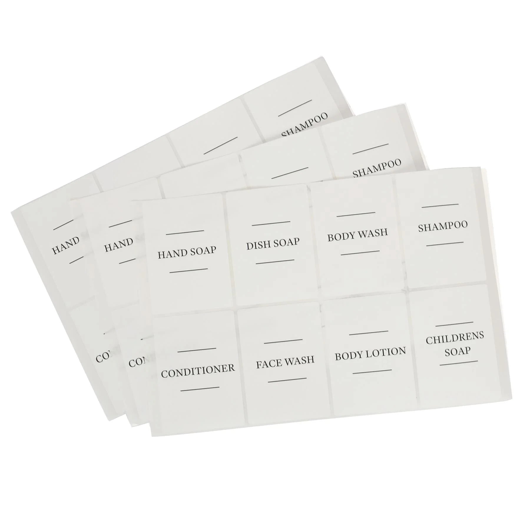 Harbour Housewares Dispenser Labels Set – 8 Labels