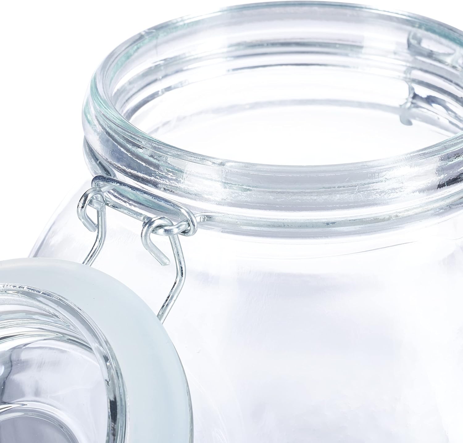 Airtight Pantry Jars with Swing Top Covers - Set of 3