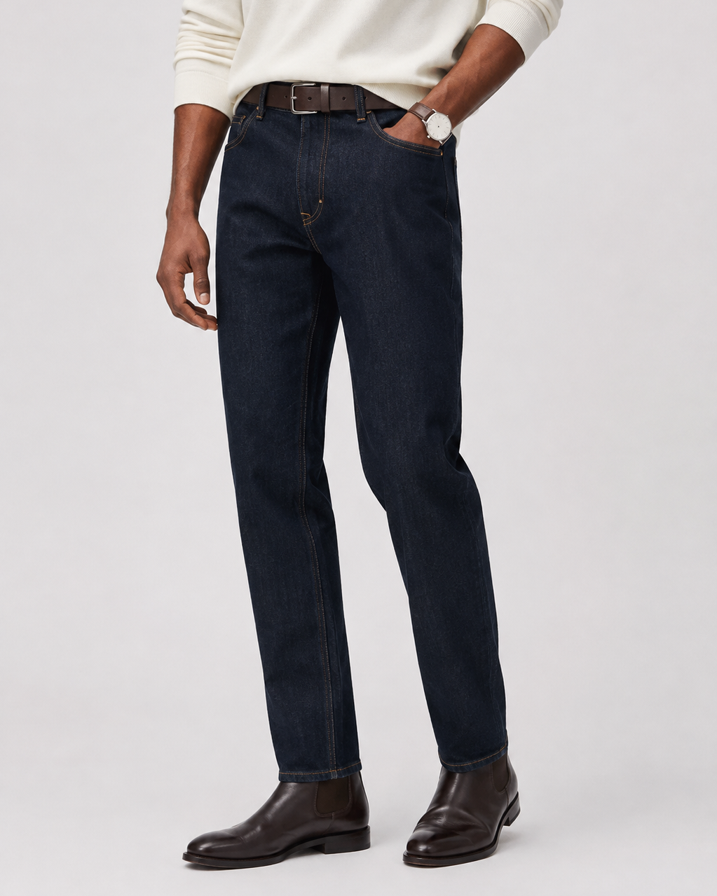GANT Regular Fit Clean Wash Jeans - Dark Blue