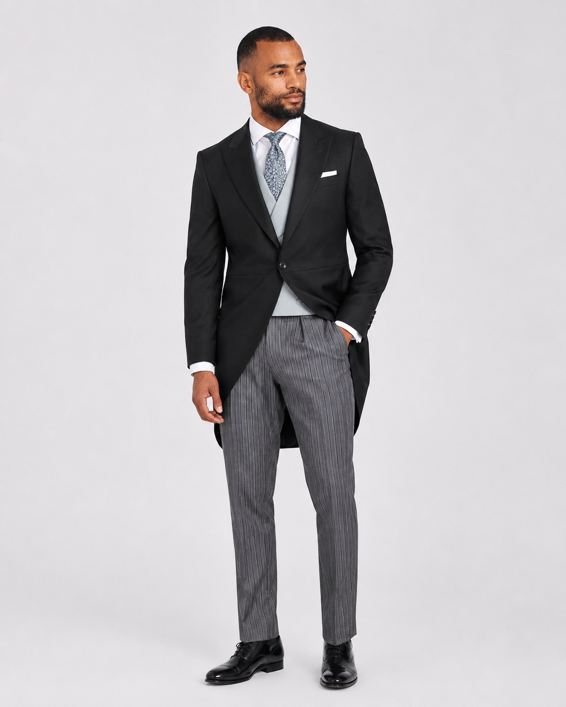 Charles Tyrwhitt Morning Suit - Grey Stripe Trousers