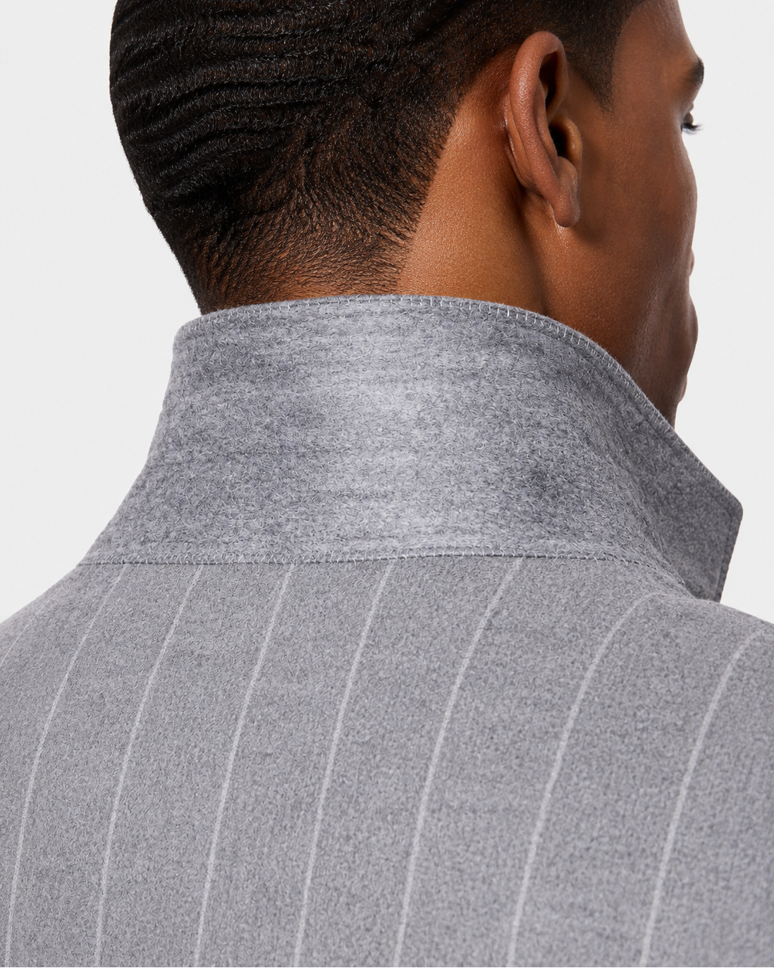 Hawes & Curtis Tailored Fit Grey Stripe 1913 Suit - Double Breasted