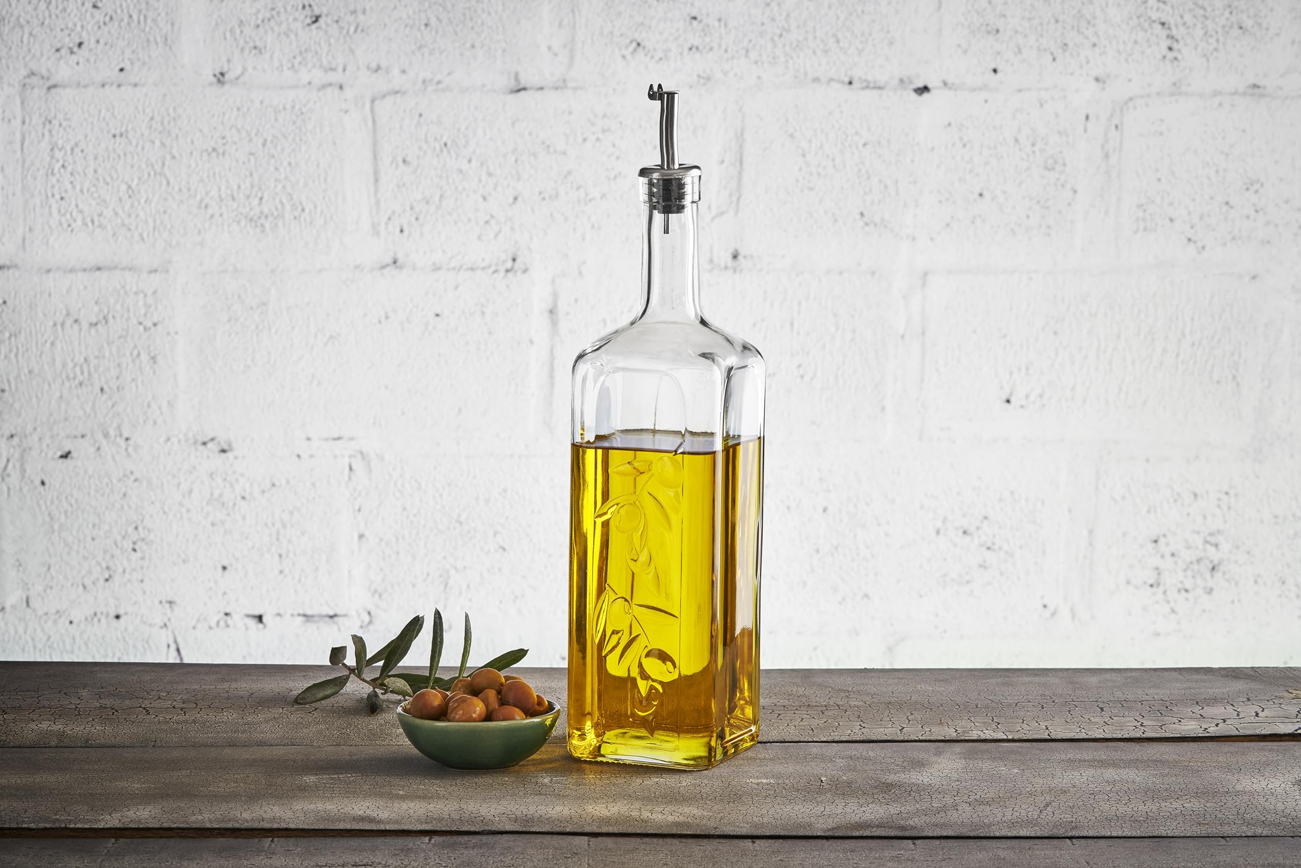 Pasabahce 1 Litre Oil & Vinegar Bottle with Pour Spout