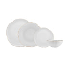 Karaca 24-Piece Bone China Dinner Set for 6 People – Gold