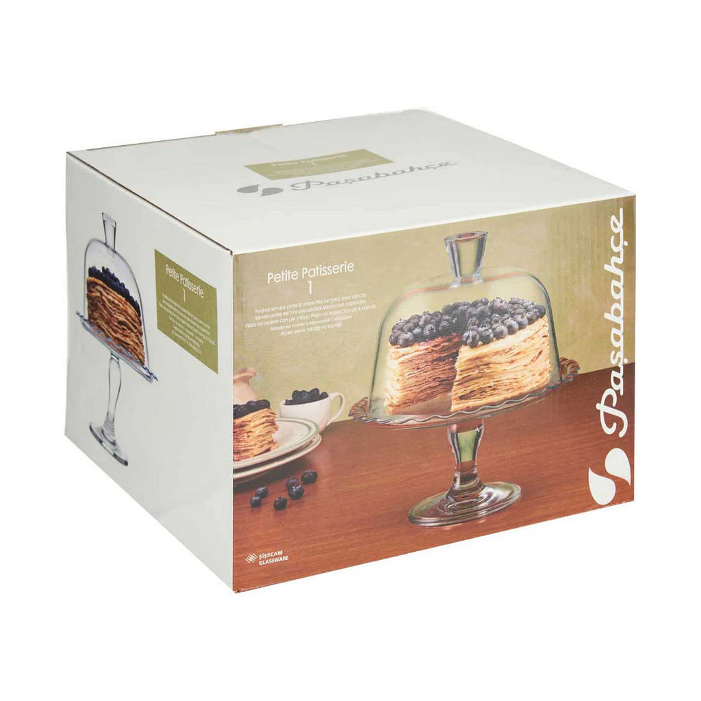 Pasabahce Petite Patisserie Cake Stand with Dome