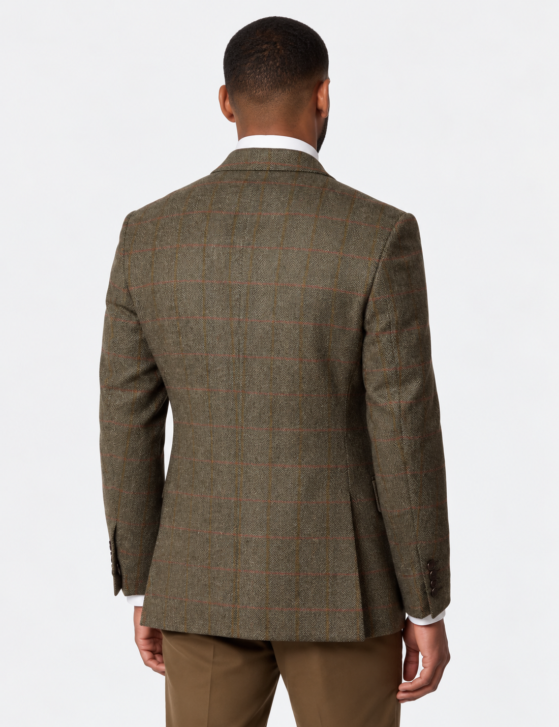 Hawes & Curtis Tailored Fit Green Check 1913 Blazer