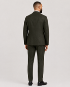 Charles Tyrwhitt Italian Luxury Flannel Suit - Olive Green