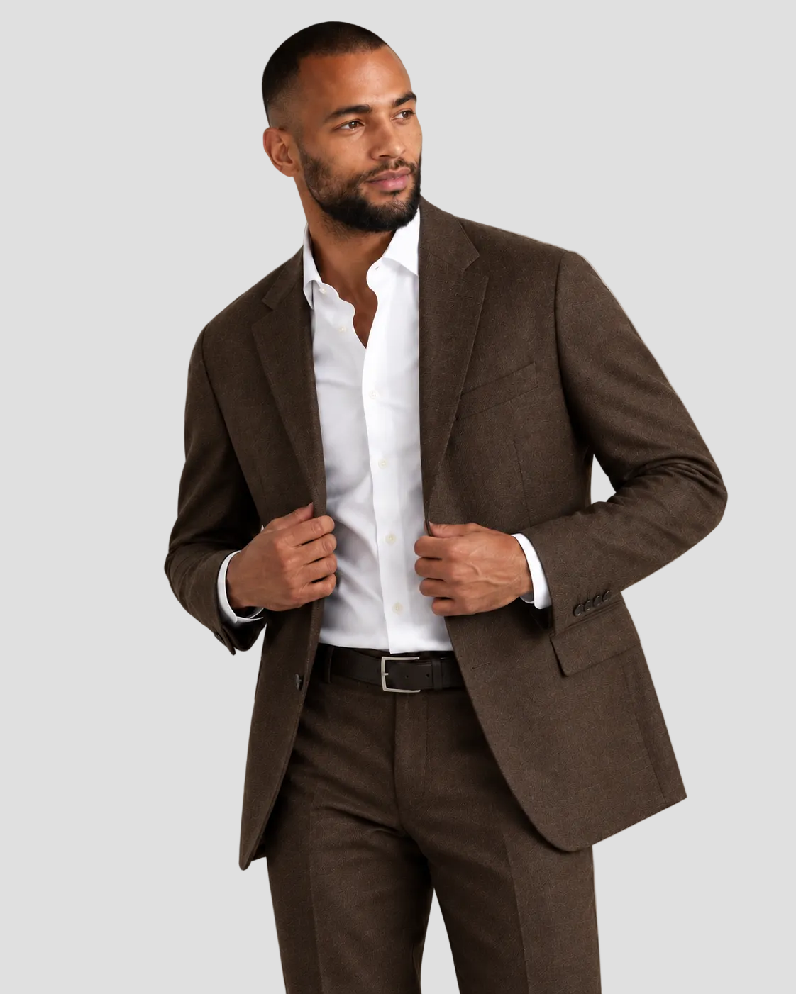 Charles Tyrwhitt Linen Jacket - Chocolate Brown