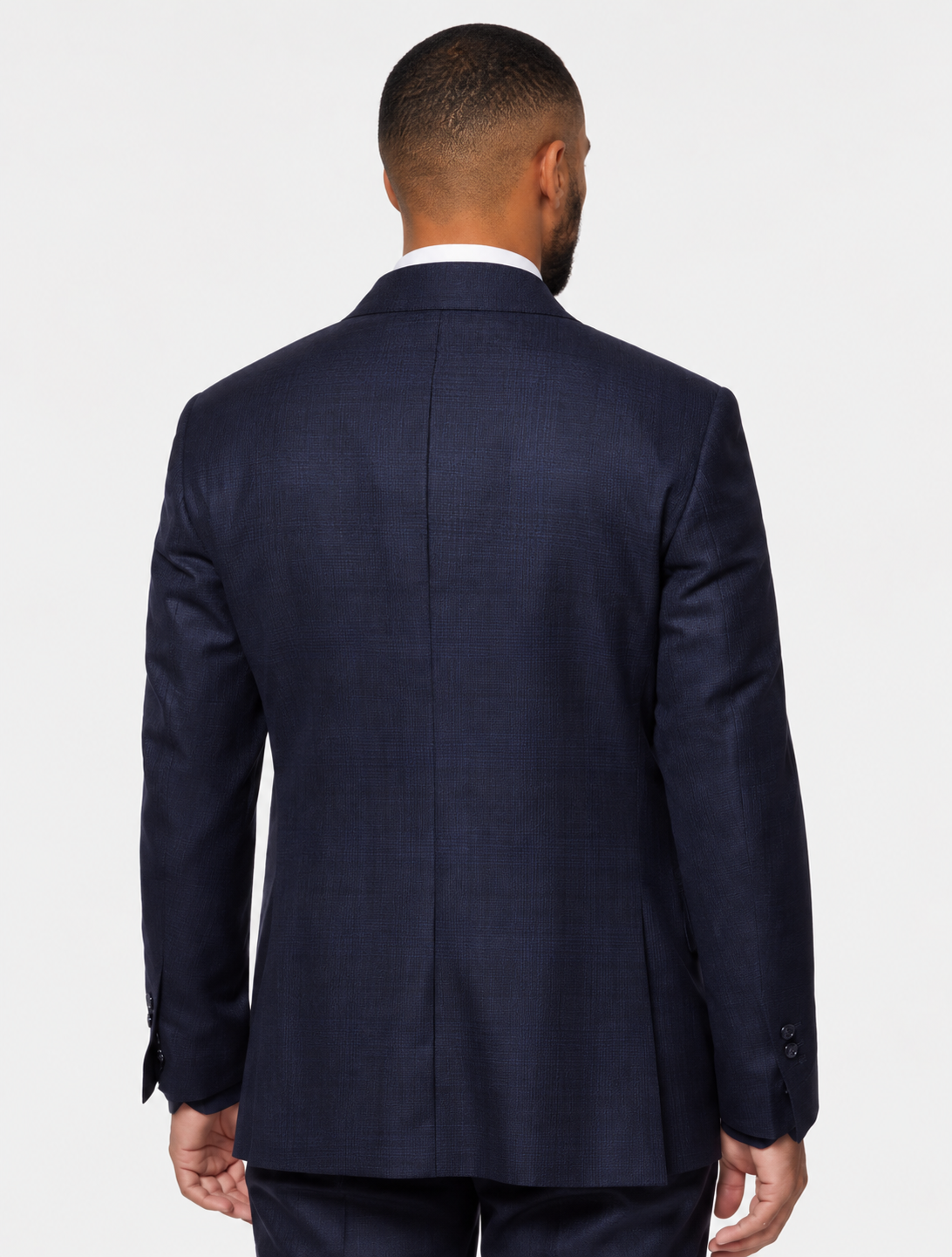 Charles Tyrwhitt Tailored Fit Dark Blue Check 1913 Suit