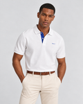 GANT Contrast Piqué Polo Shirt - White