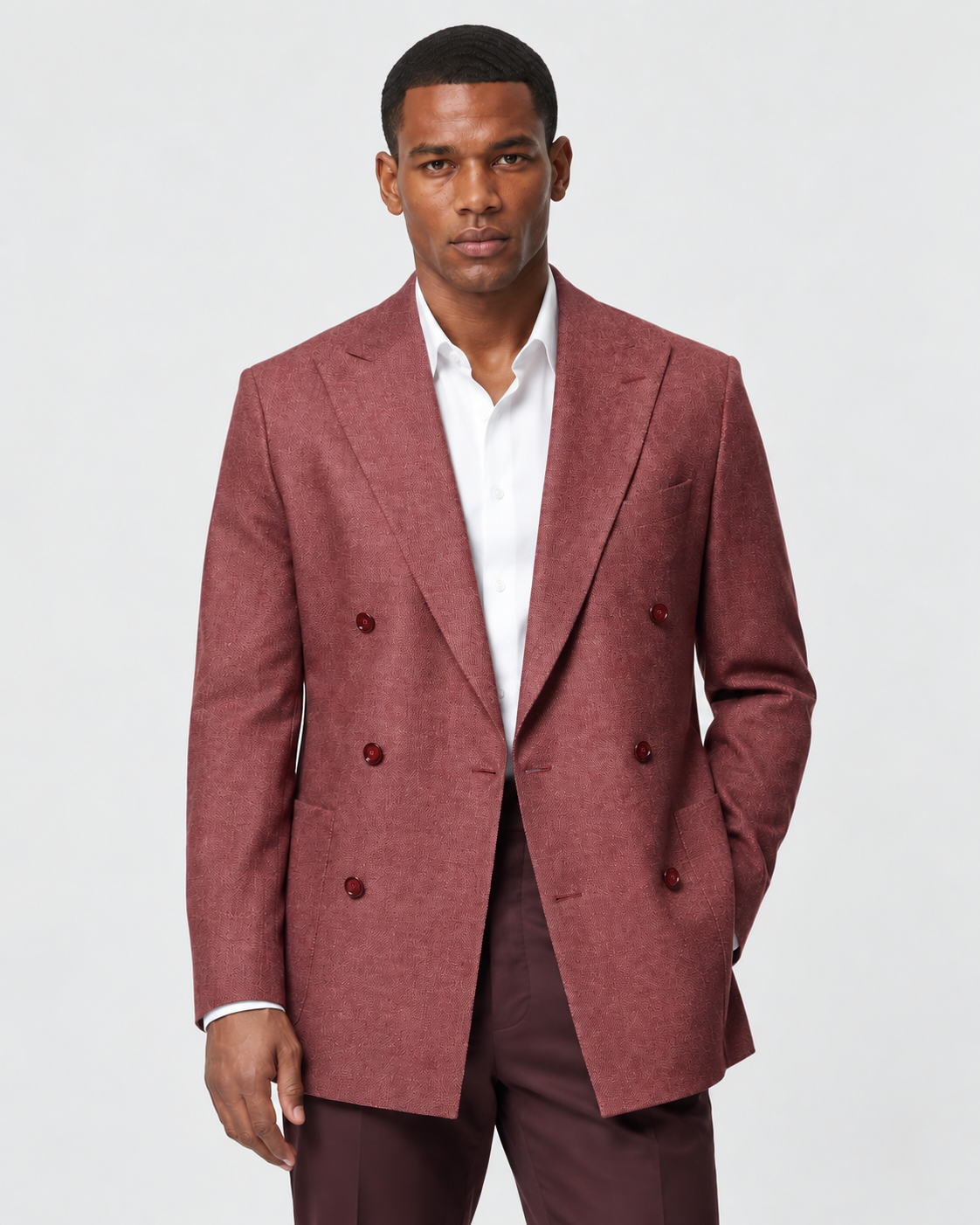 Hawes & Curtis Tailored Fit Washed Red 1913 Blazer