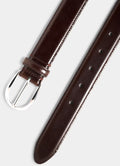 SUITSUPPLY Italian Cow Leather Belt - Dark Brown