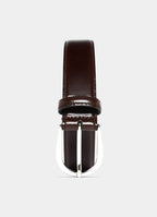 SUITSUPPLY Italian Cow Leather Belt - Dark Brown