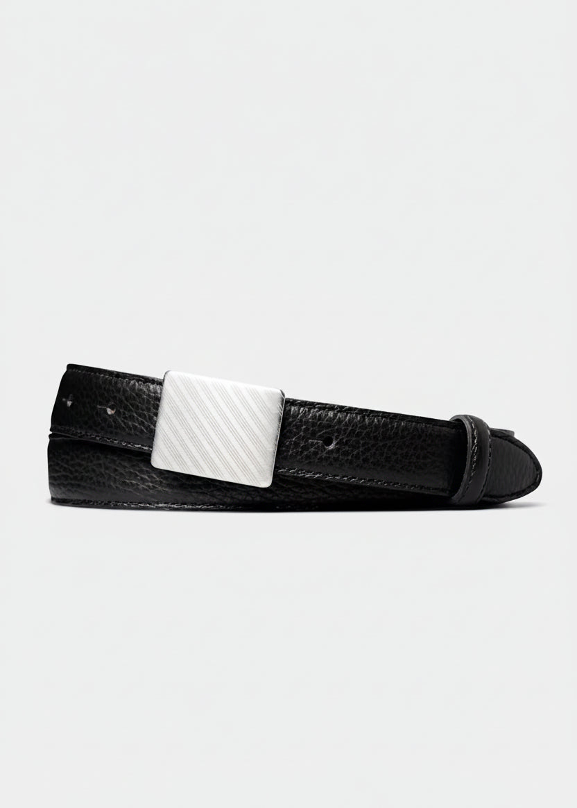 SUITSUPPLY Italian Cow Leather Black Belt