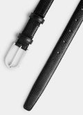 SUITSUPPLY Black Croc Leather Belt