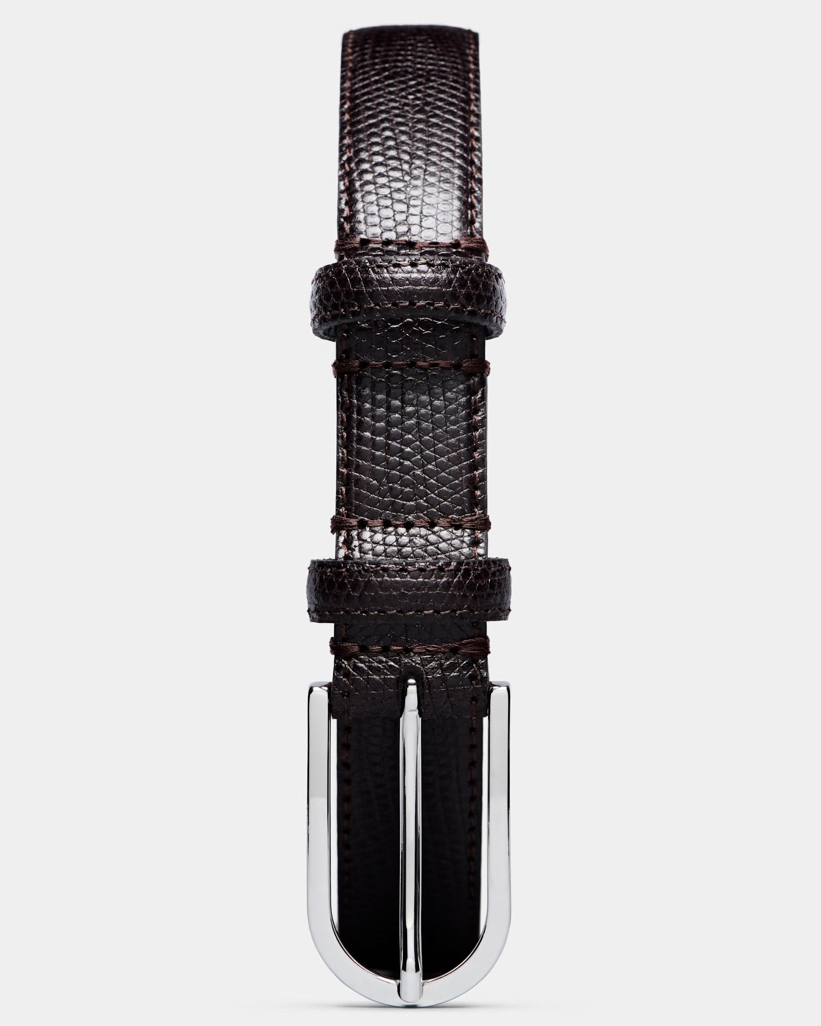 SUITSUPPLY Dark Red Leather Belt