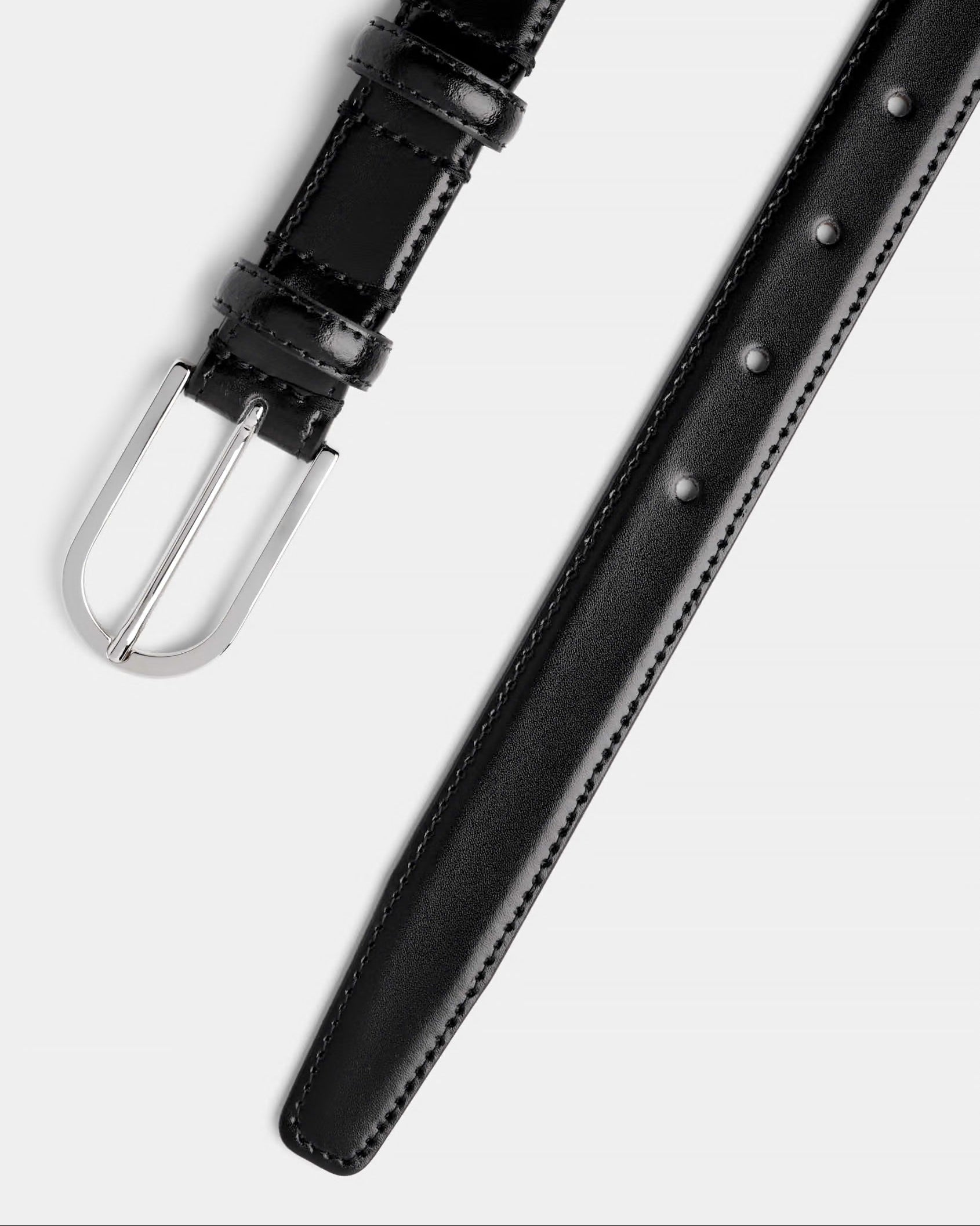 SUITSUPPLY Black Leather Belt