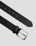 Charles Tyrwhitt Textured Leather Chino Belt - Black