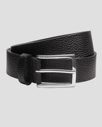 Charles Tyrwhitt Textured Leather Chino Belt - Black