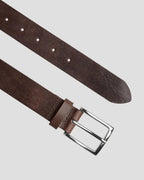 Charles Tyrwhitt Textured Leather Chino Belt - Brown