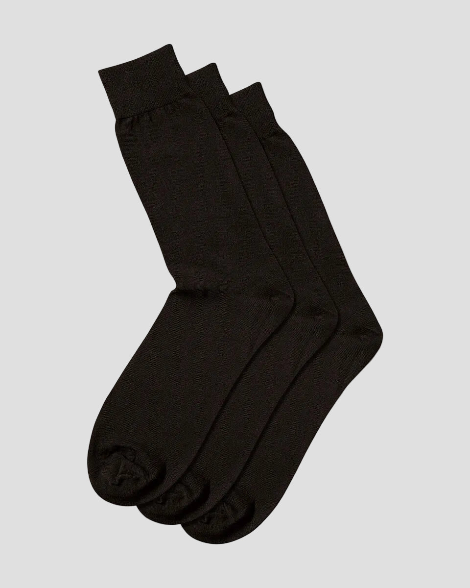 Charles Tyrwhitt 3 Pair Cotton Rich Multipack Socks - Black
