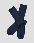 Charles Tyrwhitt Micro Dash Socks - French Blue & White